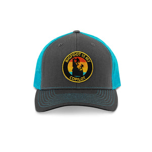 Bigfoot is My Copilot-Idaho Trucker Hat