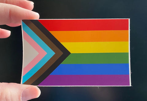 Progressive Pride Flag Sticker