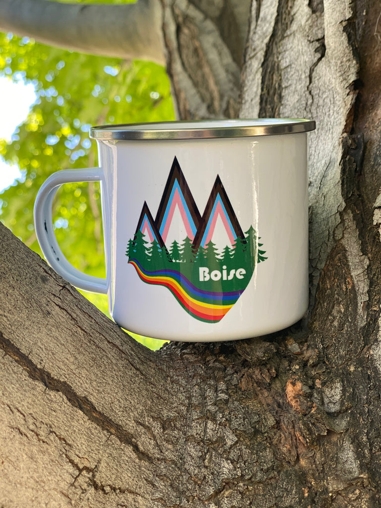 Enamel Camping Mug — Hudson Crossing Park
