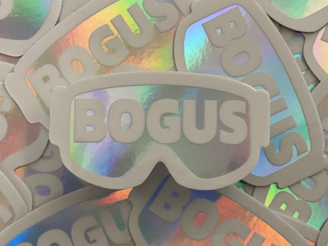 Bogof Sticker Bogus Holographic Goggle Sticker – Salty Bear Adventures