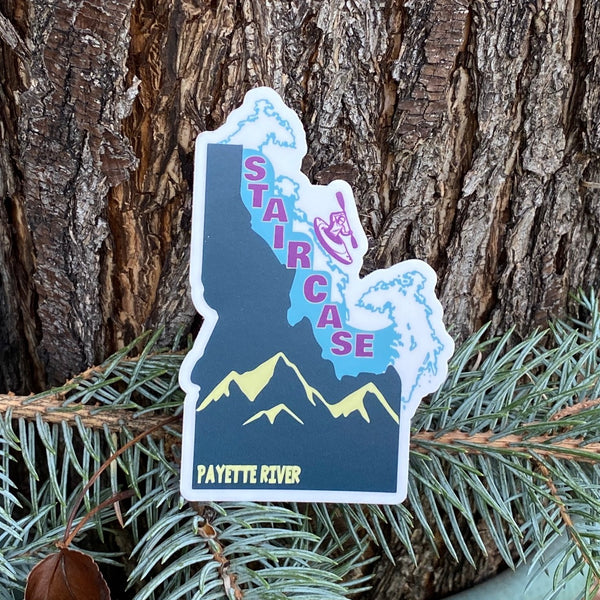 Idaho's Payette River Staircase Rapid Sticker