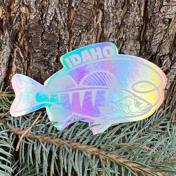 Idaho Fishing Holographic Sticker