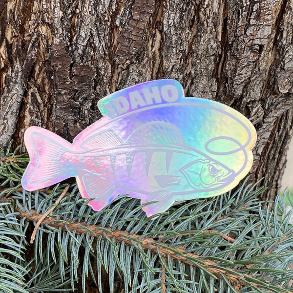 Idaho Fishing Holographic Sticker