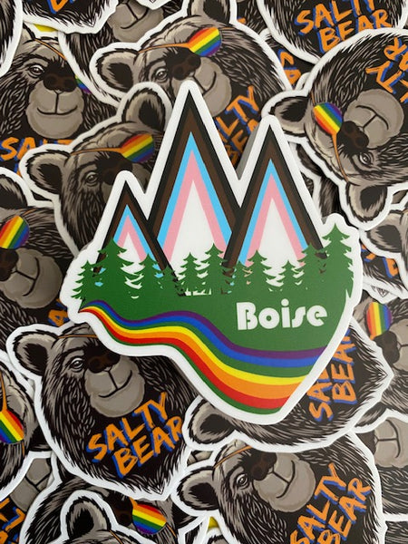 Boise Progressive Pride Mountains Sticker