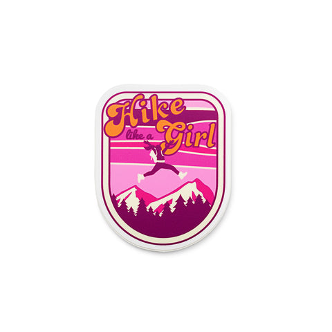 Hike Like A Girl Sticker-Pinks (2 options)