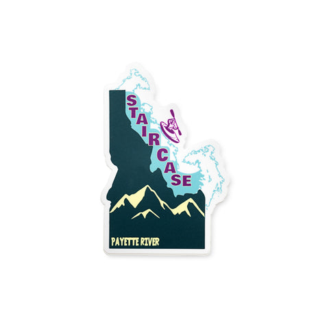 Idaho's Payette River Staircase Rapid Sticker