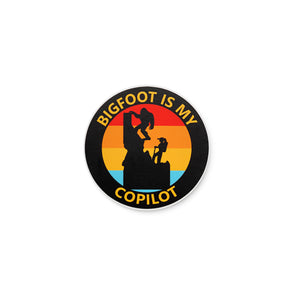 Bigfoot is my Copilot Idaho-2 Options: Female or Male Hiker Sticker