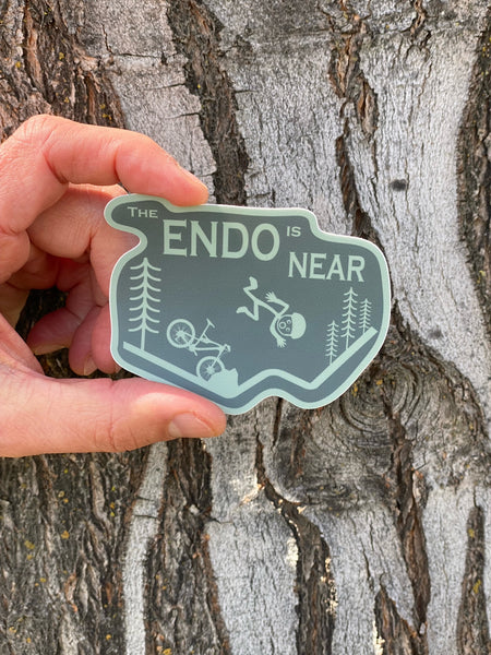 The Endo is Near Biking Sticker