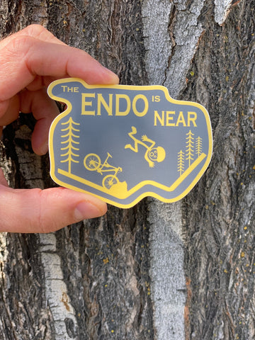 The Endo is Near Biking Sticker
