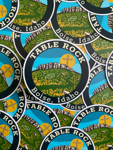 Table Rock Boise Idaho Sticker