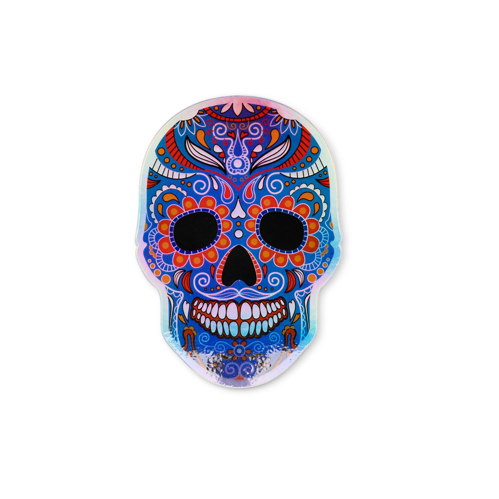 Holographic Skull Sticker