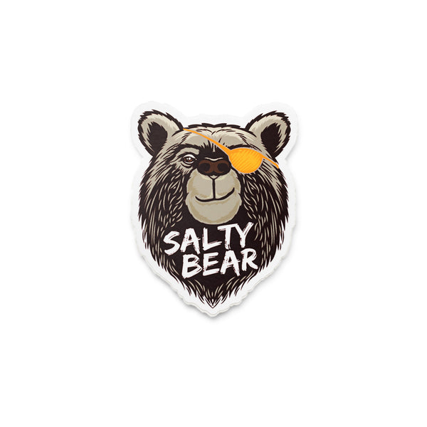 Salty Bear Logo Sticker